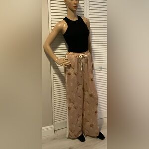 SEMI-COUTURE Wide Leg Split Hem Draped Pants – Italy – Size 44(US M)